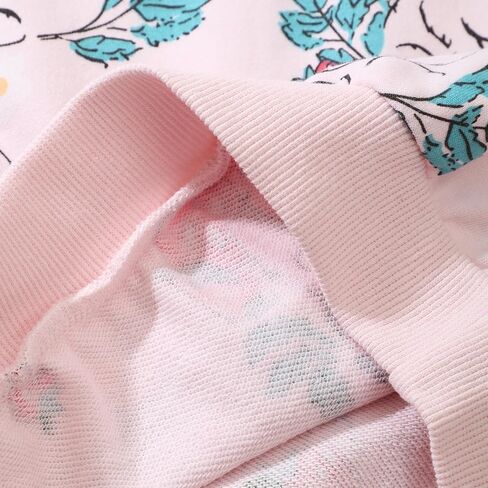 Girls Crewneck Sweatshirt Rabbit Strawberry Print Long Sleeve Top Casual Multi - Season Shirt for 3-8 Years in Saudi Arabia