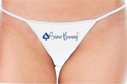 Knaughty Knickers Snow Bunny For Queen of Spades BBC Lover Hot Wife Bull Rider White String Thong Adult Flirty Fun in Saudi Arabia
