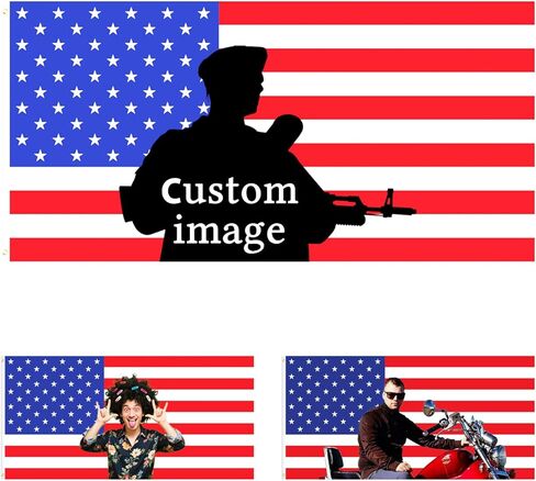 علم أمريكا الوردي المخصص أعلام شخصية تصميم النص الخاص بك صورة صورة ملصق مضحك للديكور غرف المعيشة غرف النوم (3x5 قدم) (العلم الأمريكي الوردي) in Kuwait