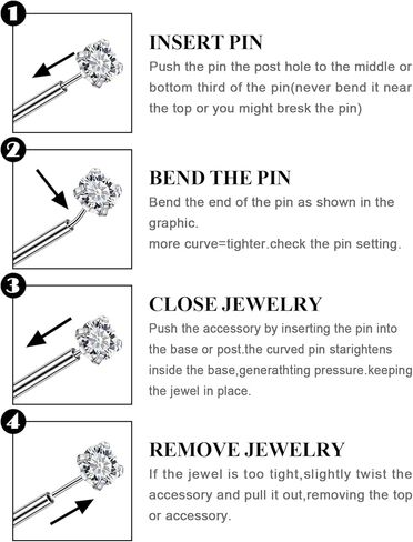 20G 18G 16G Astm F136 Titanium Threadless Flat Back Earrings Nose Studs Tragus Forward Helix Conch Cartilage Lobe Earrings Stud Medusa Labret Monroe Lip Ring Piercing Jewelry For Women Men in Saudi Arabia