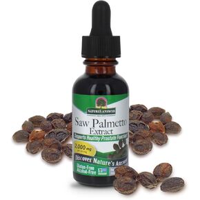 Nature's Answer Alcohol-Free Saw Palmetto Berry Extract, 1-Fluid Ounce | Prostate Support | Natural Urinary Health | Promotes Hair Growth in Saudi Arabia