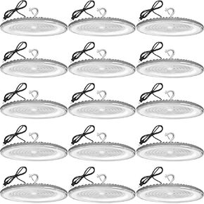 4 Pack 500W UFO LED LED High Bay Light ، 120VAC ، 5000K Daylight Bay Lighting ، IP66 مقاوم للماء ، 71050LM ، 2150W MH/HPS مع إضاءة منطقة التوصيل للمستودع/متجر/ورشة/مرآب/حظيرة/صالة رياضية/مصنع in Kuwait