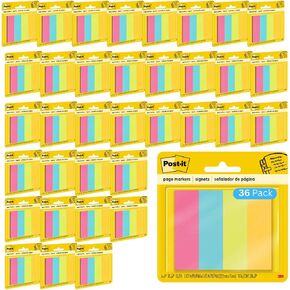 علامات صفحة ما بعدها ، ألوان متنوعة ، 1 في × 3 بوصة ، 50 ورقة/وسادة ، 4 وسادات/حزمة (671-4AU) in Kuwait