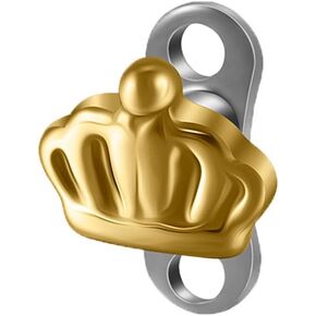 G23 Titanium Crown Dermal Anchor Tops Minimalist Crown Internally Threaded Surface Skin Piercing Studs Body Jewelry for Women Men in Saudi Arabia