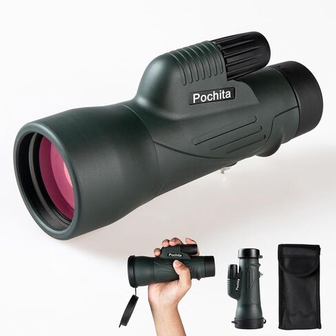 12x50 Monocular for Adults High Powered, Waterproof Monocular Telescope with BAK4 Prism & FMC Lens, Compact Monocular for Bird Watching, Hunting, Hiking, Travel in Kuwait