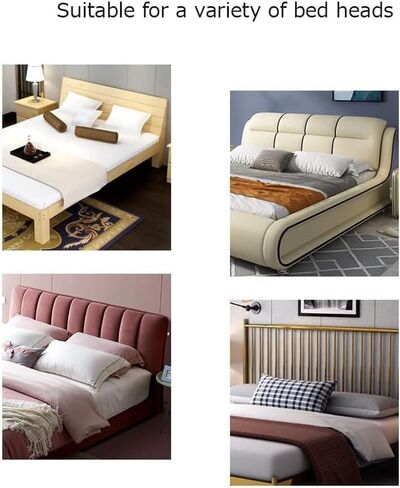 Bed Headboard Slipcover, Stretch Bed Headboard Cover, Thick Fabric Solid Color Dustproof Bed Head Protector Cover, Washable Anti-Dirty Headboard Protector (Sakura Pink,Queen/59-67") in Saudi Arabia