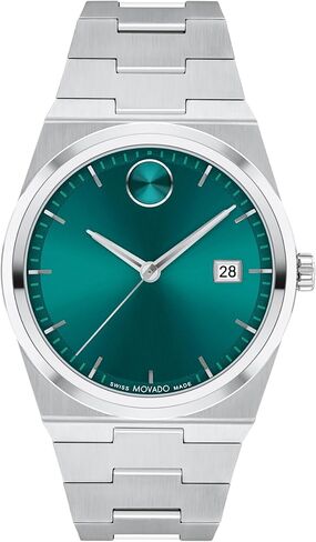 Movado Bold Quest Men's Sport Watch - Swiss Quartz Movement, Stainless Steel Link Bracelet - 5 ATM Water Resistance - Luxury Fashion Timepiece for Him - 40mm in Kuwait