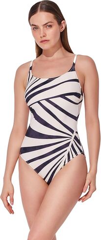 Gottex Scoop Neck One Piece - Adjustable Straps, Built-in Soft Cups, Front & Back Lining, Classic Back Coverage in Saudi Arabia