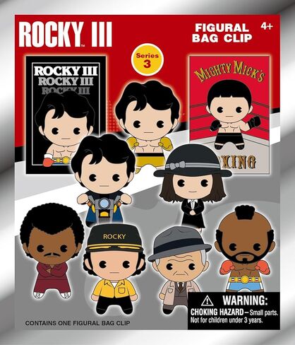 Rocky Series 3 – 5" Collectible Bag Clip – Blind Bag (ONE Random Figure) – Boxing Movie Character Keychain/Backpack Accessory | Official Licensed Merchandise in Saudi Arabia