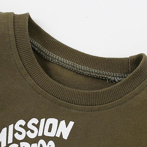 Boys' Mission Space Graphic Sweatshirt, Long Sleeve Crewneck Pullover, Soft Cotton Top for 3-8 Years in Saudi Arabia