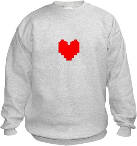 سويت شيرت للأطفال من CafePress Stay Devided Undertale، سويت شيرت برقبة دائرية للشباب in Kuwait