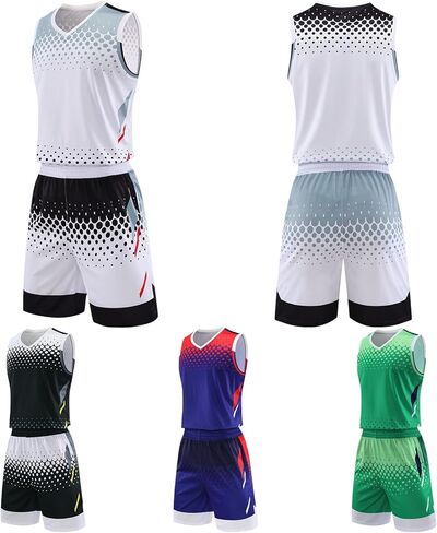 Customized Basketball Jerseys Training Uniforms Set Team Practice Jersey for Child Youth Teen in Saudi Arabia