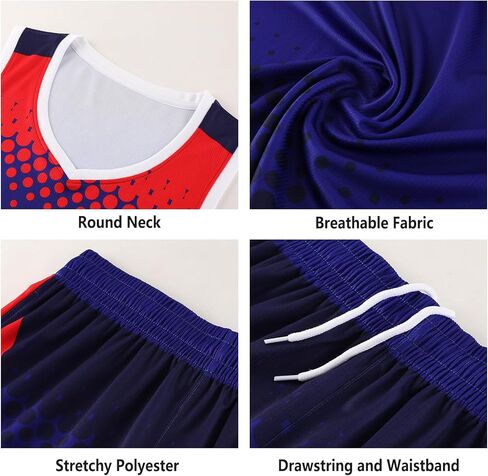 Customized Basketball Jerseys Training Uniforms Set Team Practice Jersey for Child Youth Teen in Saudi Arabia