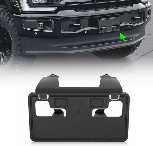 Front License Plate Frame for Ford F250 F350 F450 F550 Super Duty 2011-2016 NO Drill Front Bumper License Plate Holder Mounting Bracket Cover Replace # BC3Z-17A385-AA FO1068131 in Saudi Arabia