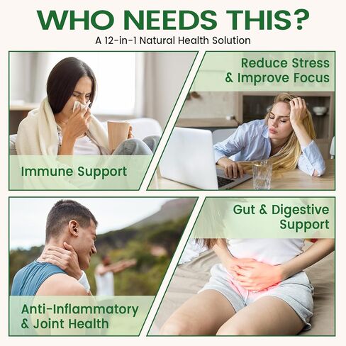 HIIHONE (2 Pack) 12-in-1 Soursop Bitters Liquid Drops with Sea Moss, Black Seed Oil, Moringa for Cell Support & Regeneration, Immunity, Liver, Gut & Antioxidant - 2 Fl Oz in Saudi Arabia