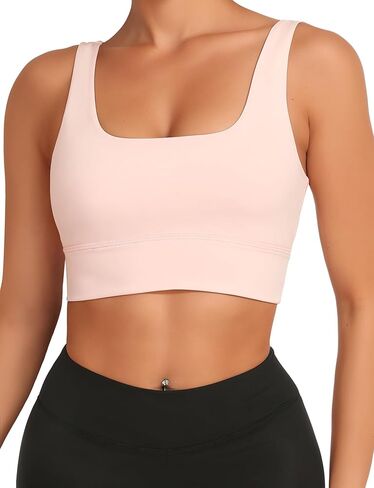 Buauty Sports Bras for Women, High Support Sport Bra Workout Built in Bra Scoop Neck U Back Yoga Sports Bra in Saudi Arabia