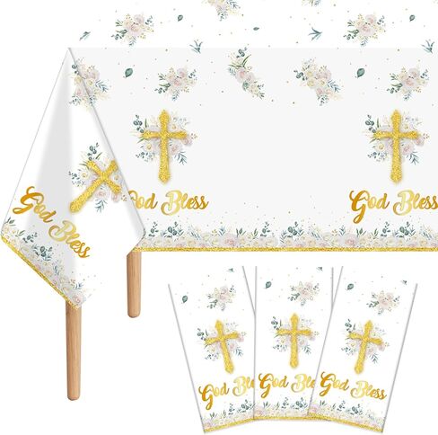 3pcs Neon leopard tableloth tableth ، 54 × 108 بوصة غطاء طاولة طباعة قزحي in Kuwait