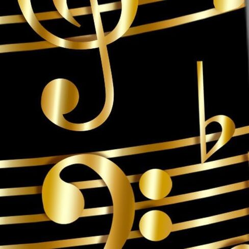 ربطة عنق موسيقية ذهبية للرجال من Music Notes ربطة عنق موسيقية للرجال ربطات عنق ثلاثية المفتاح in Kuwait