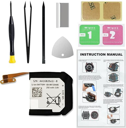 Replacement Battery for Galaxy Watch 4 (40mm) & Galaxy Watch 4 Classic (42mm), EB-BR880ABY Battery for Watch 4 40mm SM-R860 & Watch 4 Classic 42mm SM-R880, with Repair Tools & Instruction in Saudi Arabia