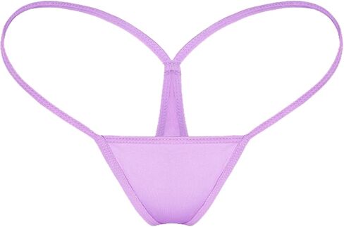 Womens G String Thongs Micro Back Tiny Panties Low Rise No Show Bikini Bottom Daily Underwear in Kuwait