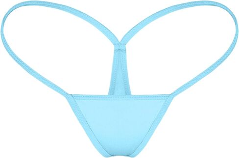 Womens G String Thongs Micro Back Tiny Panties Low Rise No Show Bikini Bottom Daily Underwear in Kuwait