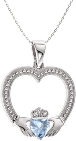 قلادة Diamondrere الطبيعية والمعتمدة من الأحجار الكريمة المقطوعة على شكل قلب من الذهب الخالص عيار 14 قيراط | قلادة 0.30 قيراط مع سلسلة هدية عيد الحب لها in Kuwait