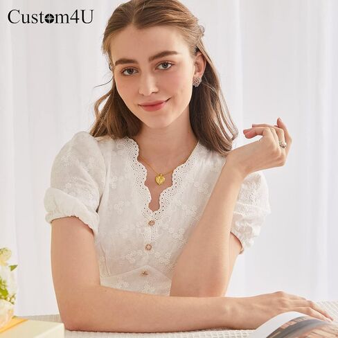 Custom4U الملاك الجناح المنجد قلادة التي تحمل صورة للنساء، 925 الفضة الاسترليني مطلية بالذهب / ارتفع الذهب / أسود مخصص صورة القلب المناجد مع سلسلة 16 "/ 18" / 22 "، هدية تذكارية قلادة شخصية in Saudi Arabia