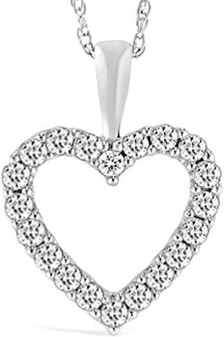 0.5 to 5 Carat Classic Heart Diamond Pendant Necklace for Women Value Collection in Saudi Arabia