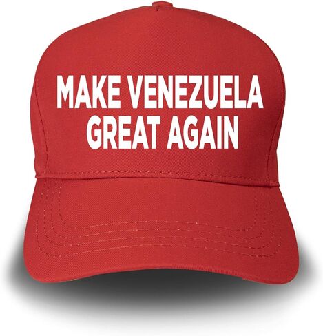Make Venezuela Great Again Hat – Red Structured 5-Panel Mid-Crown Cap in Saudi Arabia