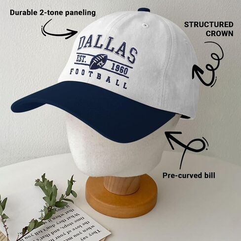 3D Embroidered Upside Down City Baseball Hat ，Adjustable Football Hat for Men Women Game Day Apparel Gifts in Saudi Arabia