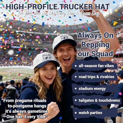 3D Embroidered Upside Down City Baseball Hat ，Adjustable Football Hat for Men Women Game Day Apparel Gifts in Saudi Arabia