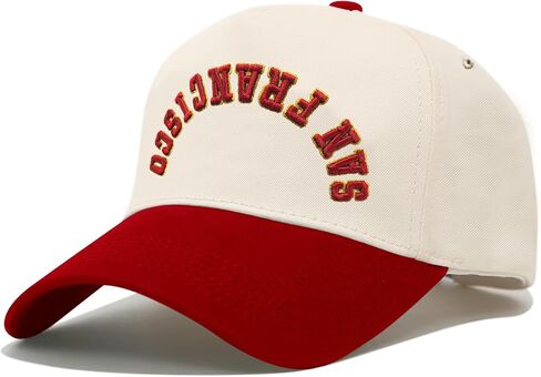 3D Embroidered Upside Down City Baseball Hat ，Adjustable Football Hat for Men Women Game Day Apparel Gifts in Saudi Arabia