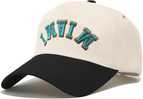 3D Embroidered Upside Down City Baseball Hat ，Adjustable Football Hat for Men Women Game Day Apparel Gifts in Saudi Arabia