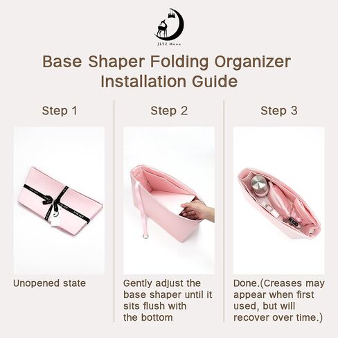 Silky Purse Insert Organizer 3 Set for Neverfull Bags, Silk Touch Bag Organizer, Luxury Handbag Shaper,Lightweight and Soft Touch(MM, Pink) in Saudi Arabia