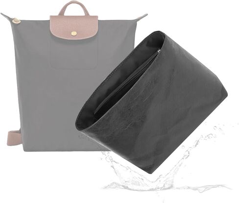 Lightweight Insert for Longchamp BackPack Bag, Waterproof Surface and Silky Satin Lining(Fits Original Xtra M Backpack, Black) in Saudi Arabia
