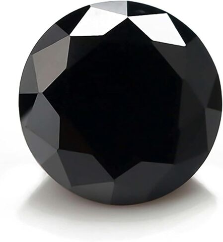Black Loose Moissanite Stones VVS1/FL Clarity Lab Diamonds Round Cut Gemstones for Custom Jewelry Making Rings Bracelets Necklace and Earrings1.0ct-3.0ct with Certificate in Saudi Arabia