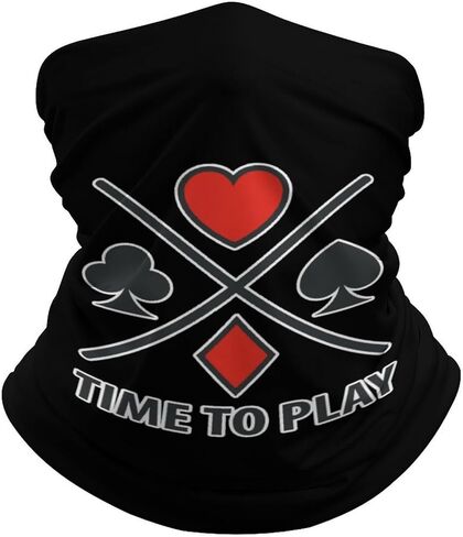 وشاح بغطاء للوجه للرجال من Play Poker Card للنساء للتزلج والصيد والمشي لمسافات طويلة وركوب الدراجات in Kuwait