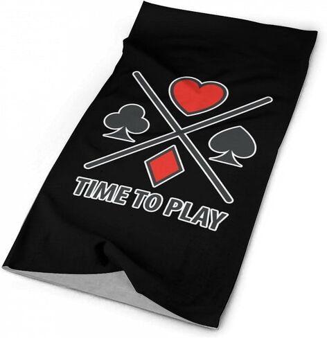 وشاح بغطاء للوجه للرجال من Play Poker Card للنساء للتزلج والصيد والمشي لمسافات طويلة وركوب الدراجات in Kuwait