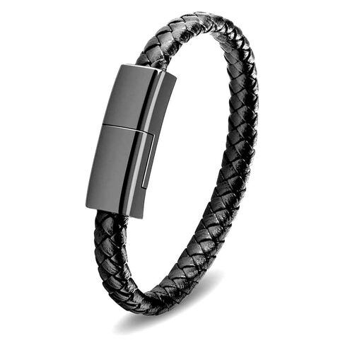 USB C to iOS Bracelet Charger 7.9in Portable Short Charging Cable Fashion Fast Data Transfer Cord Interesting Valentine's Day/Birthday/Thanksgiving Day Gift in Saudi Arabia