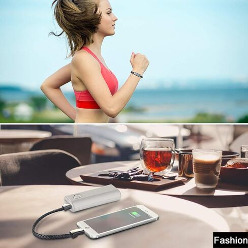 USB C to iOS Bracelet Charger 7.9in Portable Short Charging Cable Fashion Fast Data Transfer Cord Interesting Valentine's Day/Birthday/Thanksgiving Day Gift in Saudi Arabia