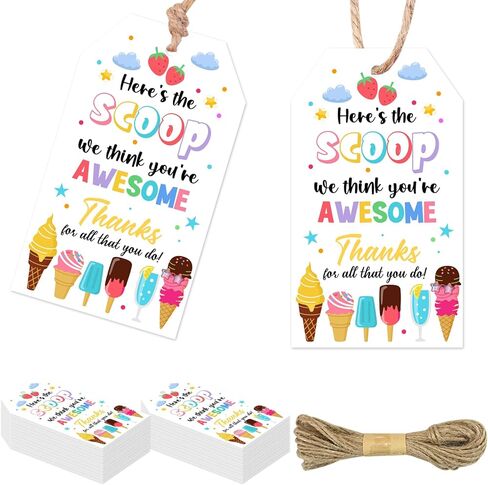 Serencatcher 50pcs Potato Chips Themed Employee Appreciation Gift Tags, You are All That and a Bag of Chips Thank You Tags with String for Staff Coworkers Volunteers Teachers Appreciation in Kuwait