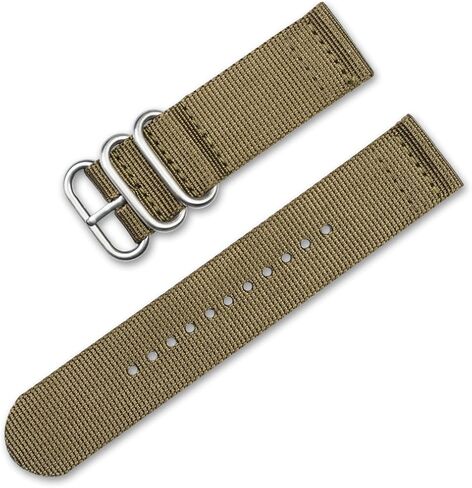 deBeer Military Ballistic Nylon 2-Piece Watch Band/Watch Strap - 11 Colors - (Sizes - 18mm, 20mm, 24mm) in Saudi Arabia