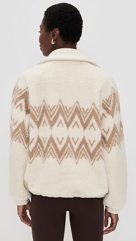 Varley Women's Hendrik Half Zip Faux Sherpa Pullover in Saudi Arabia