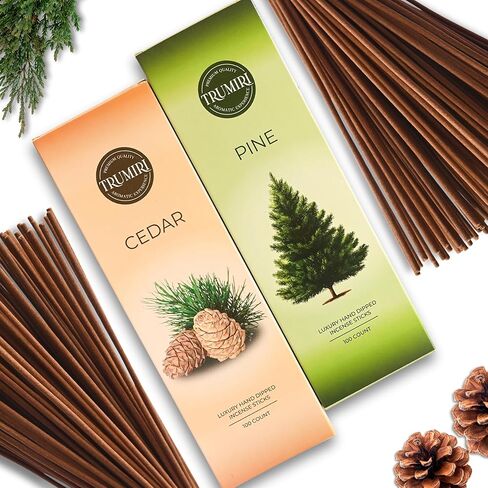 Pine Incense Sticks - Bulk Pack of 100 Insence-Sticks - Made with Natural Pino Oil - Scented Incienso Aromaticos Non Toxic Inscent Insense in Saudi Arabia