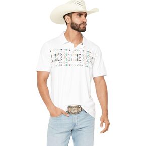 Aztec White Weekender Polo by Hooey in Kuwait