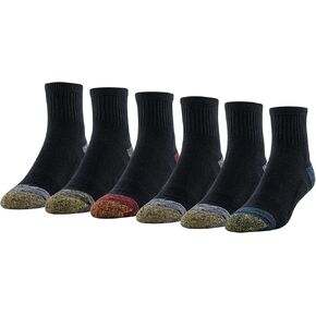 جوارب GOLDTOE للرجال Fit Tec Cushion Quarter، 6 أزواج in Saudi Arabia
