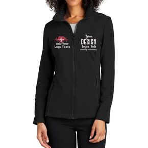 INK STITCH Women L921 Custom Embroidery Personalized Collective Add Your Logo Tech Soft Shell Jackets in Kuwait