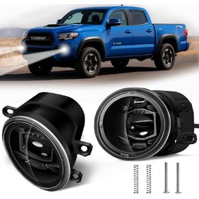 مصابيح ضباب LED مطورة متوافقة مع Tacoma 2005-2011 لـ Sequoia 2008-2015 لـ Tundra 2007-2013 لـ Solara 2004-2006 مجموعة أدوات تجميع مصابيح الضباب 40 وات in Kuwait