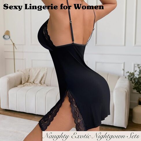 Lingerie for Women Babydoll Chemise Sexy Lingerie Sets Nightgown Dress Sleepwear Teddy Outfits for Women in Saudi Arabia