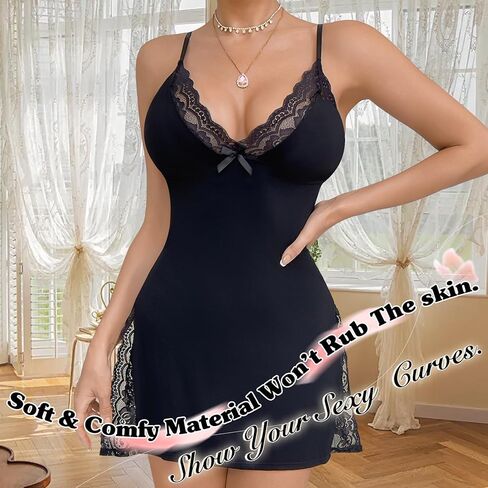 Lingerie for Women Babydoll Chemise Sexy Lingerie Sets Nightgown Dress Sleepwear Teddy Outfits for Women in Saudi Arabia